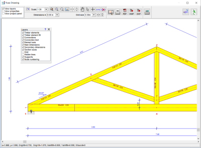 Automatic generation of truss drawings