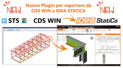 Disponibile nuovo Plugin tra CDS Win e Idea StatiCa